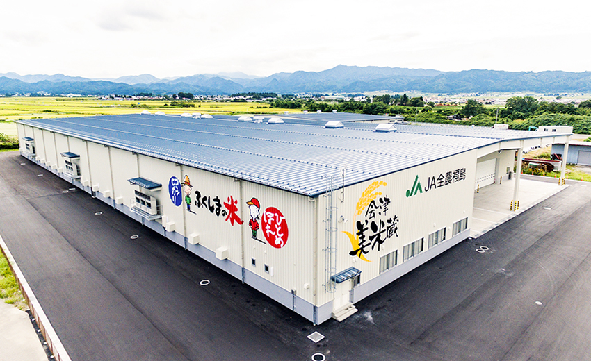 全農会津連合集荷施設美米蔵空撮